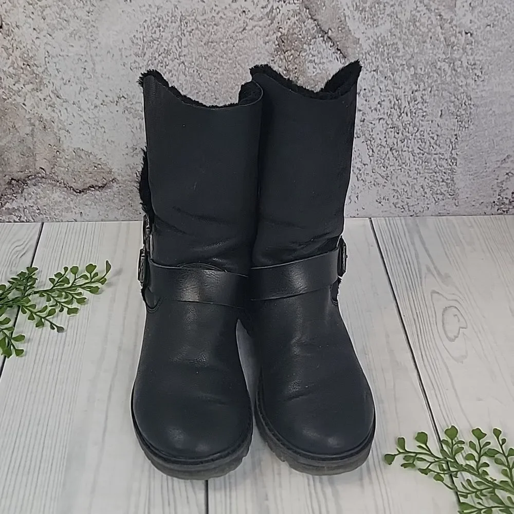 Blowfish Malibu Randall Women's Black Buckle Winter Ankle Boots Size 6